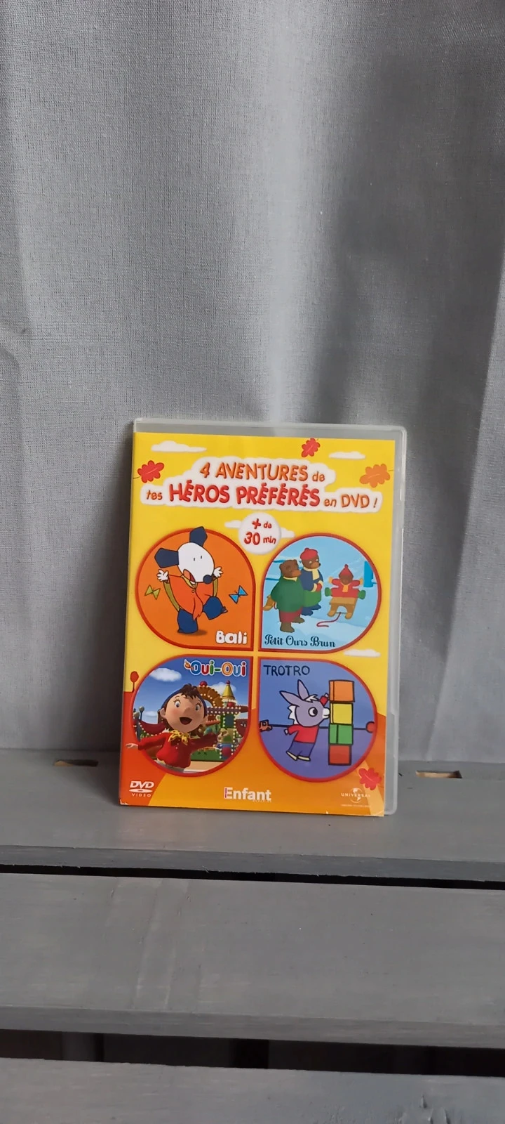 DVD Bali, Petit ours brun, Oui-Oui, Trotro